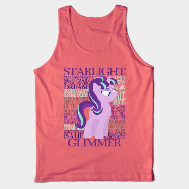 The Many Words of Starlight Glimmer Tank Top by ColeDonnerstag